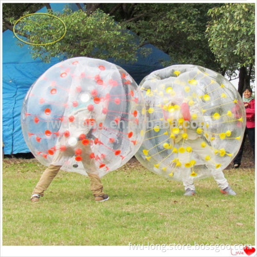 Exciting body game 0.8mm TPU/PVC bumper ball oyna, bubble ball for football,bubble ball soccer